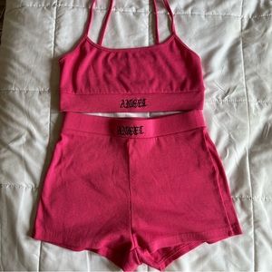 2 piece tank top and shorts set